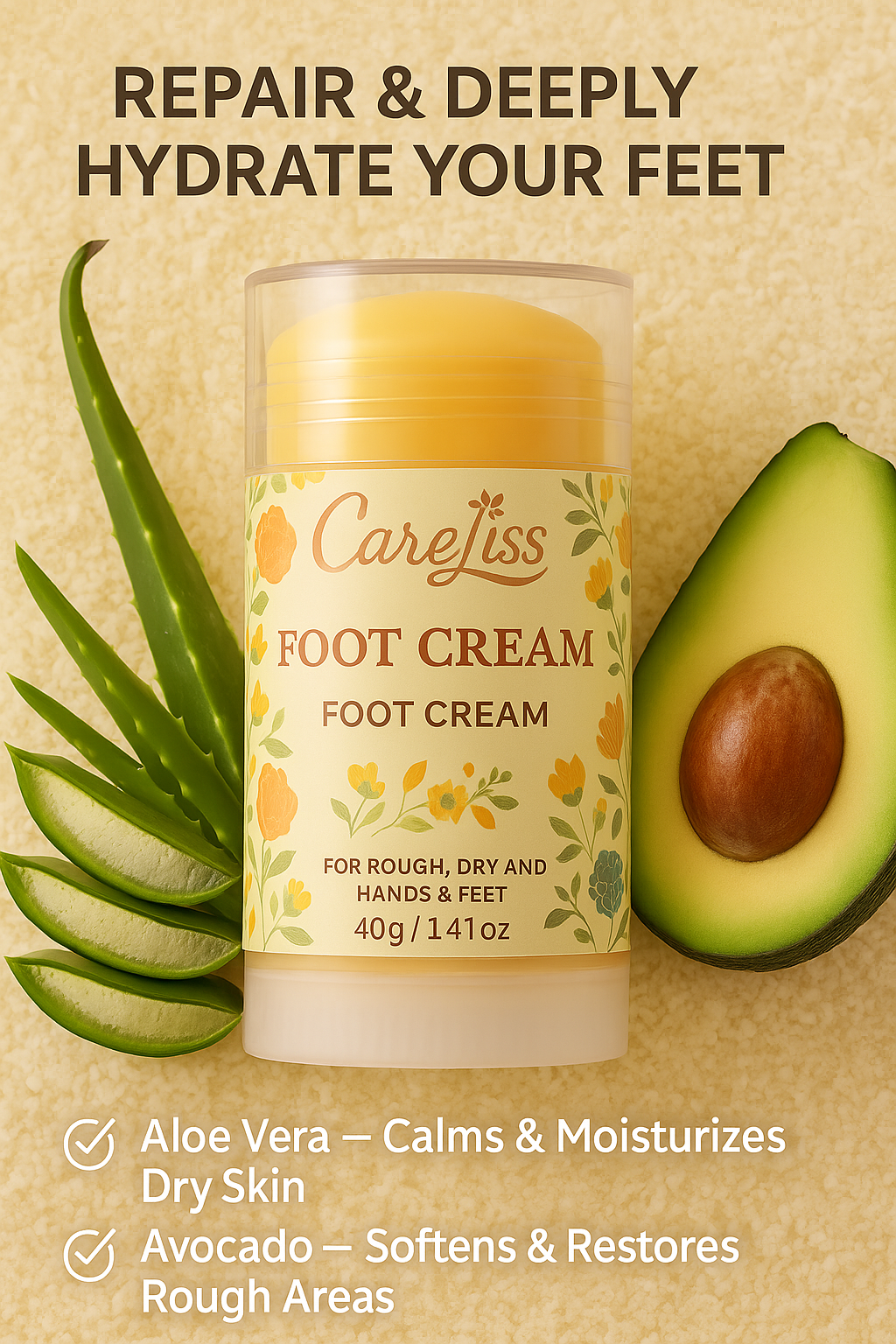 🥑 CarelissBalm - Avocado & Aloe Vera Moisturizing Balm 🍃