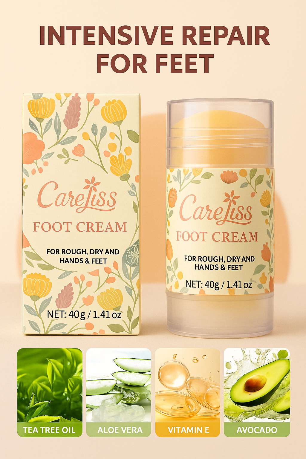 🥑 CarelissBalm - Avocado & Aloe Vera Moisturizing Balm 🍃